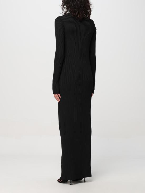  디 아티코 롱 원피스 241WCM113KV006 100 Black - THE ATTICO