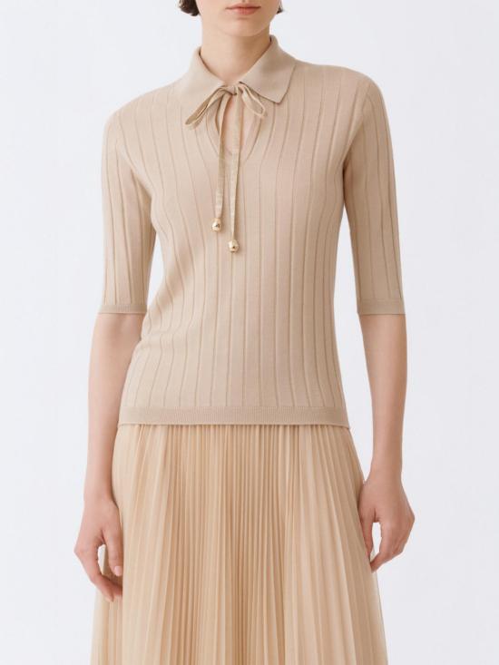 25FW 파비아나 필리피 폴로 티셔츠 MAD215F053N125 0157 Beige