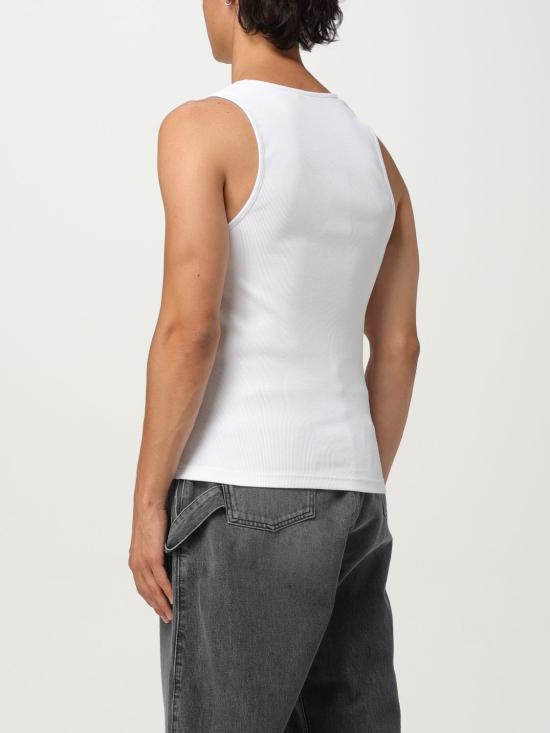 25FW JW앤더슨 민소매 티셔츠 JO0246PG1512 001 White - JW ANDERSON