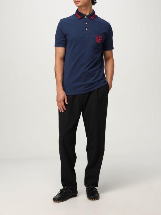 25FW 발렌티노 가라바니 폴로 티셔츠 7V3MH04AB18 D51 Blue - VALENTINO GARAVANI