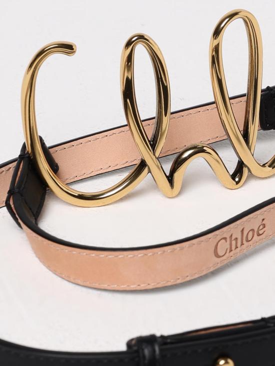 25FW 끌로에 레귤러 벨트 CHC24AC066SFB 001 Black - CHLOE