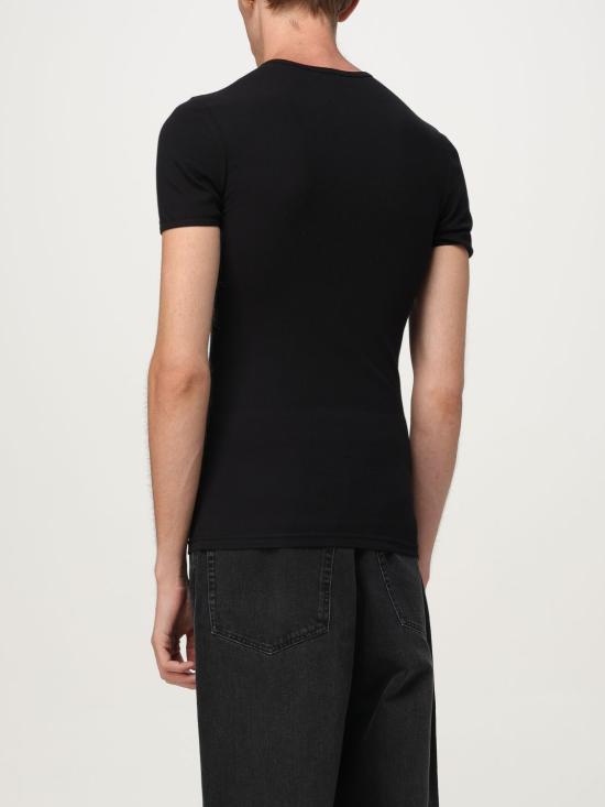 25FW 베르사체 반팔 티셔츠 10196781A09410 1B000 Black - VERSACE