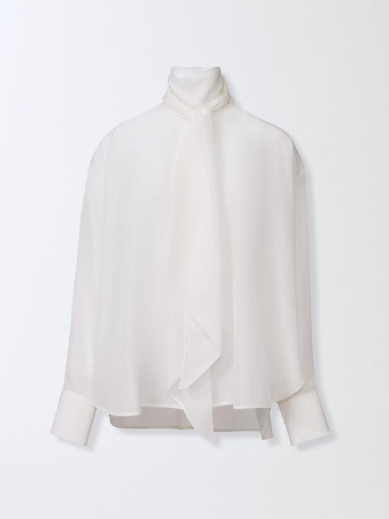 25FW 파비아나 필리피 긴팔 티셔츠 TPD215F318D903 0142 White - FABIANA FILIPPI