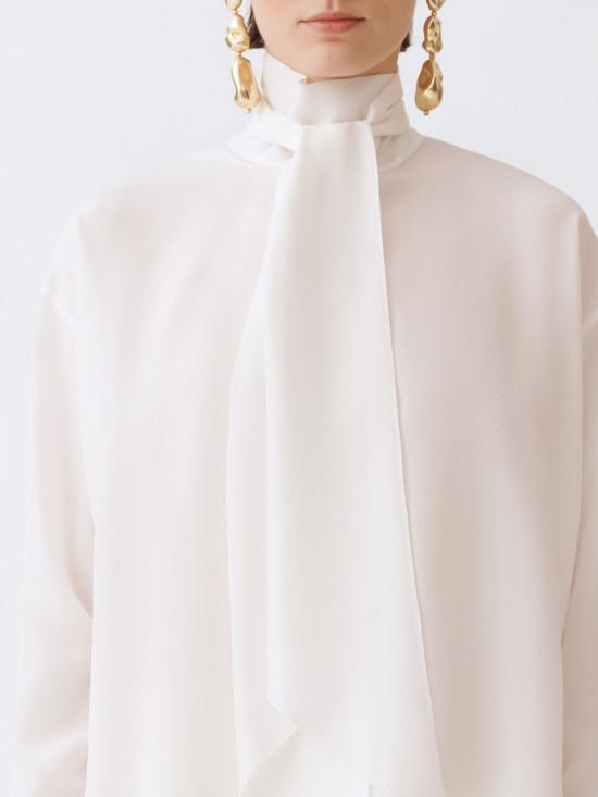 25FW 파비아나 필리피 긴팔 티셔츠 TPD215F318D903 0142 White - FABIANA FILIPPI