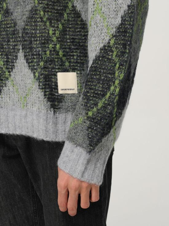 25FW 엠포리오 아르마니 스웨터 EM002500AF19842 FB001 Blue - EMPORIO ARMANI