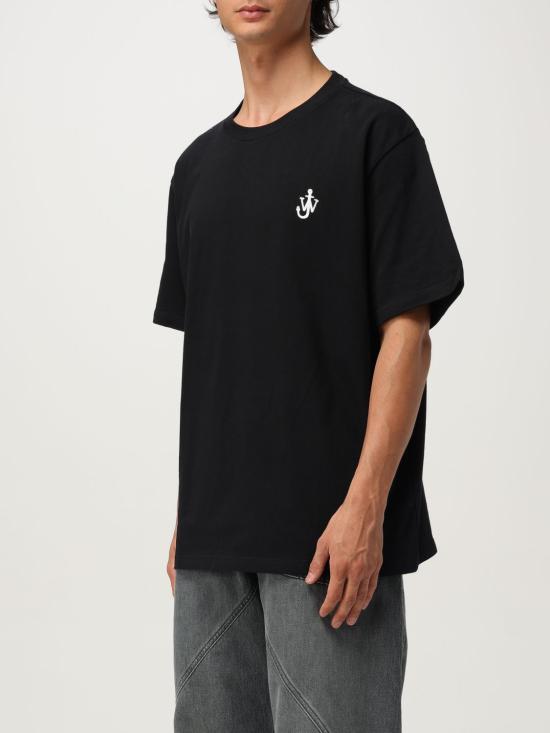 25FW JW앤더슨 반팔 티셔츠 JT0257PG1510 999 Black - JW ANDERSON