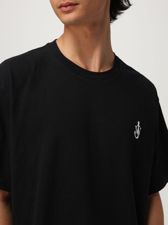 25FW JW앤더슨 반팔 티셔츠 JT0257PG1510 999 Black - JW ANDERSON