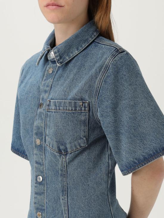 25SS 아미 롱 원피스 FDR404DE0046 480 Blue - AMI