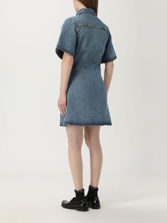 25SS 아미 롱 원피스 FDR404DE0046 480 Blue - AMI