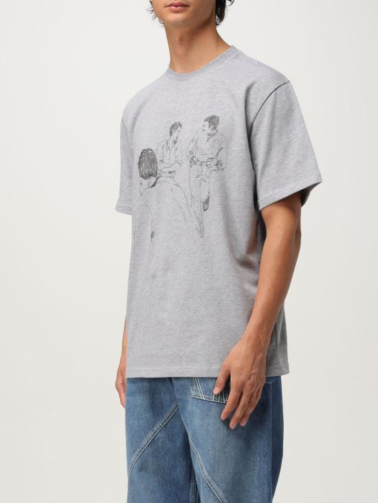 25FW JW앤더슨 반팔 티셔츠 JT0303PG1510 945 Grey - JW ANDERSON