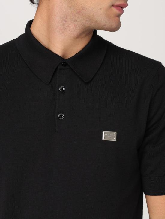 25FW 돌체앤가바나 폴로 티셔츠 GXZ02TJBCE9 N0000 Black - DOLCE & GABBANA