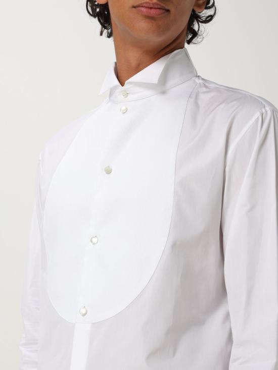 25FW 엠포리오 아르마니 긴팔 셔츠 EM000190TE10247 U0002 White - EMPORIO ARMANI