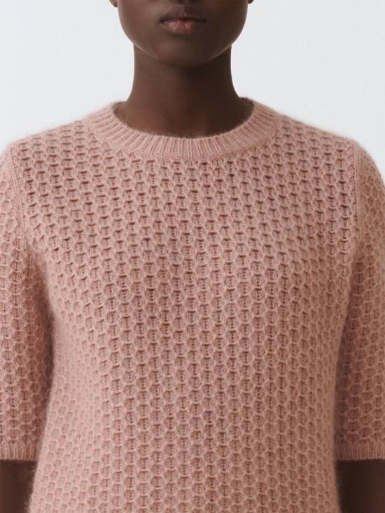 25FW 파비아나 필리피 플래티넘 모헤어 스웨터 MAD215F074L551 2197 Pink - FABIANA FILIPPI