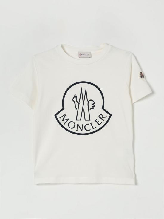 25FW [키즈] 몽클레어 티셔츠 8C0001389AFV 034 Yellow Cream