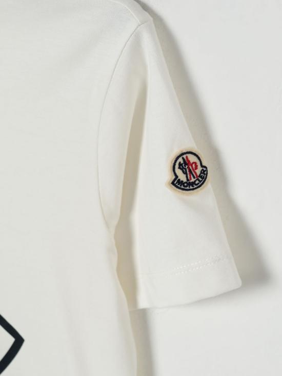 25FW [키즈] 몽클레어 티셔츠 8C0001389AFV 034 Yellow Cream - MONCLER