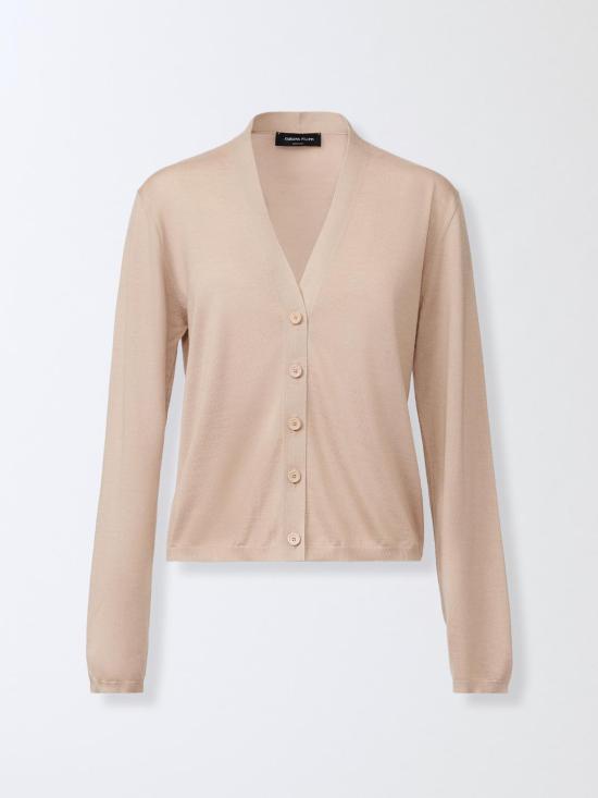 25FW 파비아나 필리피 캐시미어 실크 가디건 MAD215F009N907 0157 Honey - FABIANA FILIPPI