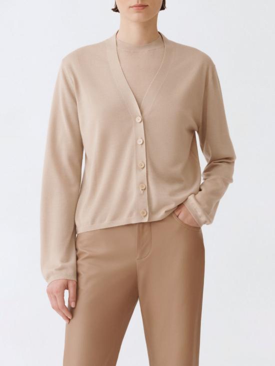 25FW 파비아나 필리피 캐시미어 실크 가디건 MAD215F009N907 0157 Honey
