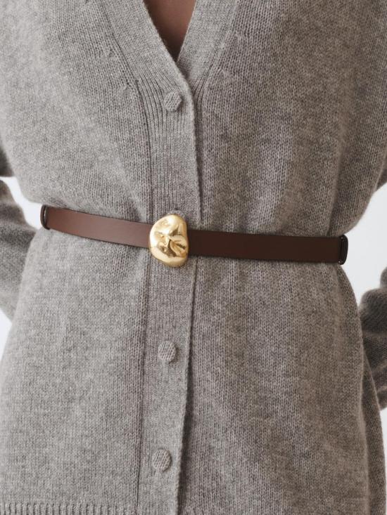 25FW 파비아나 필리피 레귤러 벨트 AAD215A829L803 1269 Ebony - FABIANA FILIPPI