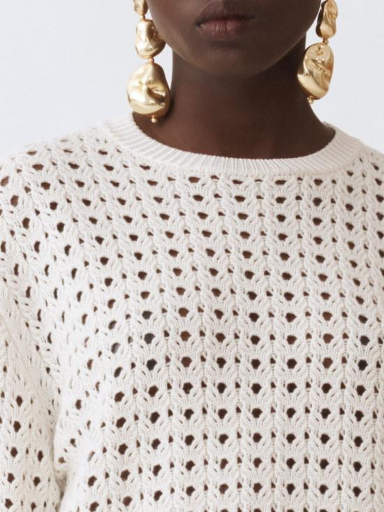 25FW 파비아나 필리피 플래티넘 스웨터 MAD215F039L505 25 Natural - FABIANA FILIPPI