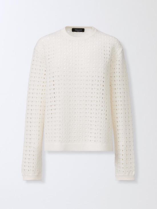 25FW 파비아나 필리피 플래티넘 스웨터 MAD215F039L505 25 Natural - FABIANA FILIPPI