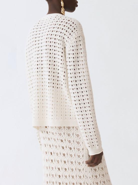 25FW 파비아나 필리피 플래티넘 스웨터 MAD215F039L505 25 Natural - FABIANA FILIPPI