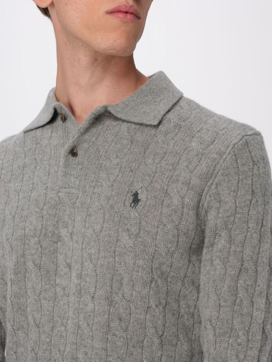 25FW 폴로 랄프로렌 폴로 티셔츠 710974165 002 Grey - POLO RALPH LAUREN
