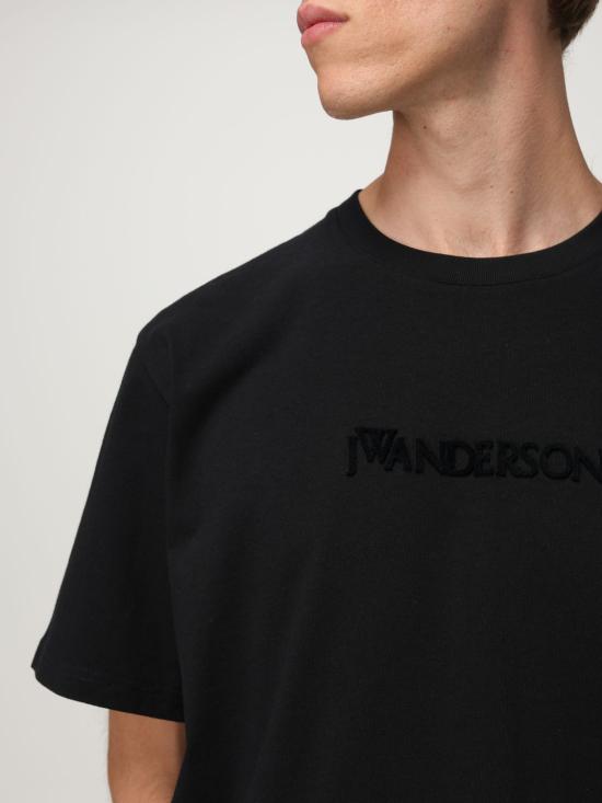 25FW JW앤더슨 반팔 티셔츠 JT0258PG1510 999 Black - JW ANDERSON