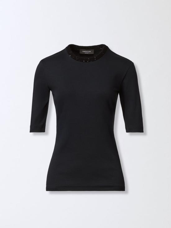 25FW 파비아나 필리피 반팔 티셔츠 JED215F129L581 5146 Blue - FABIANA FILIPPI