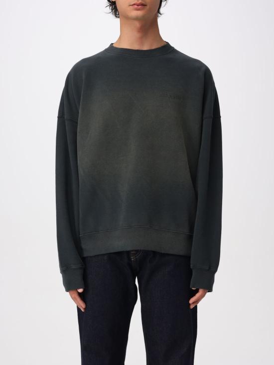 26SS 골든구스 로고 자수 코튼 스웨트셔츠 GUP01938P00214690498 Black