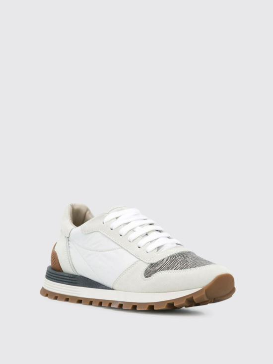 25FW 브루넬로 쿠치넬리 뮬/슬리퍼 MZSFG1960 C6280 White - BRUNELLO CUCINELLI