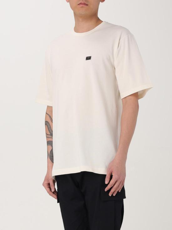 25FW 돌체앤가바나 반팔 티셔츠 G8SE3TFU7EN A4567 Yellow Cream - DOLCE & GABBANA