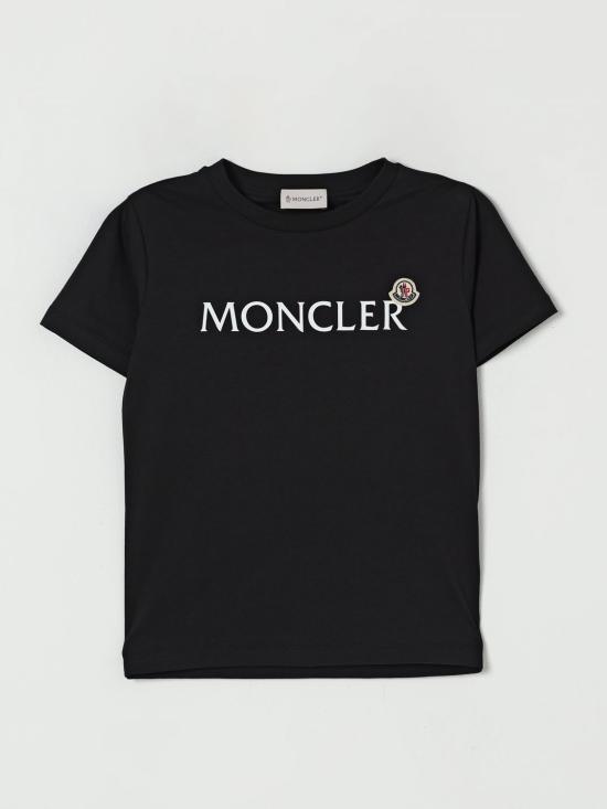 25FW [키즈] 몽클레어 티셔츠 8C0001889AFV 999 Black