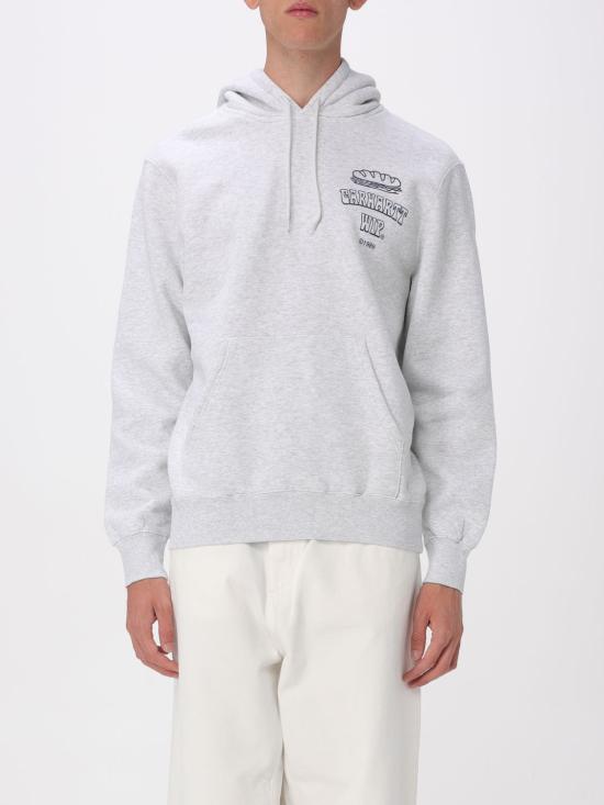 25FW 칼하트 WIP 후드 샌드위치 스웨트셔츠 I035277 1V1XX Grey