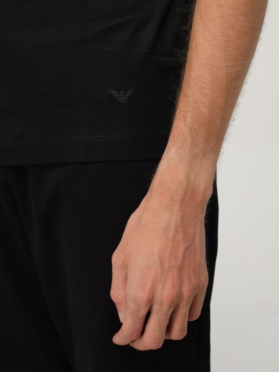25FW 엠포리오 아르마니 반팔 티셔츠 8N1TE81JUVZ 0999 Black - EMPORIO ARMANI