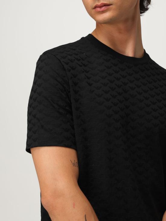 25FW 엠포리오 아르마니 반팔 티셔츠 8N1TL71JHWZ 0999 Black - EMPORIO ARMANI