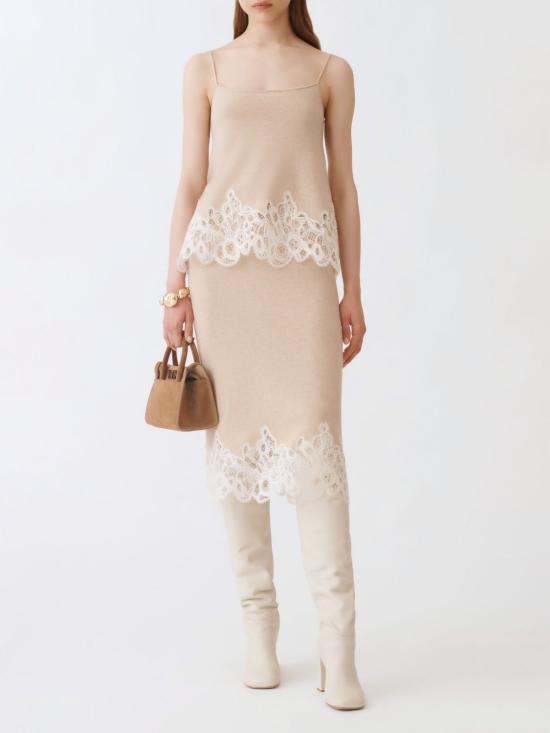 25FW 파비아나 필리피 민소매 티셔츠 MAD215F043L519 0158 Rope - FABIANA FILIPPI