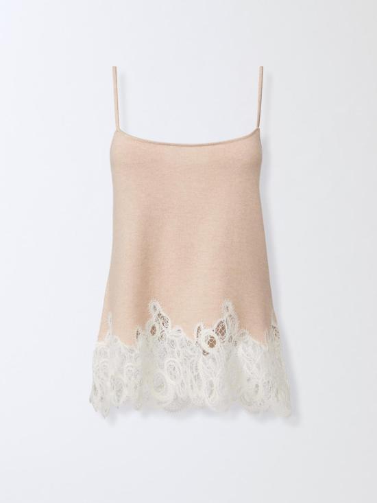 25FW 파비아나 필리피 민소매 티셔츠 MAD215F043L519 0158 Rope - FABIANA FILIPPI