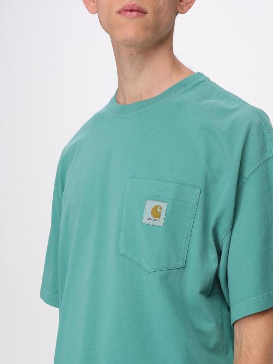 25FW 칼하트 WIP 반팔 티셔츠 I035140 2ZU5F Green - CARHARTT WIP