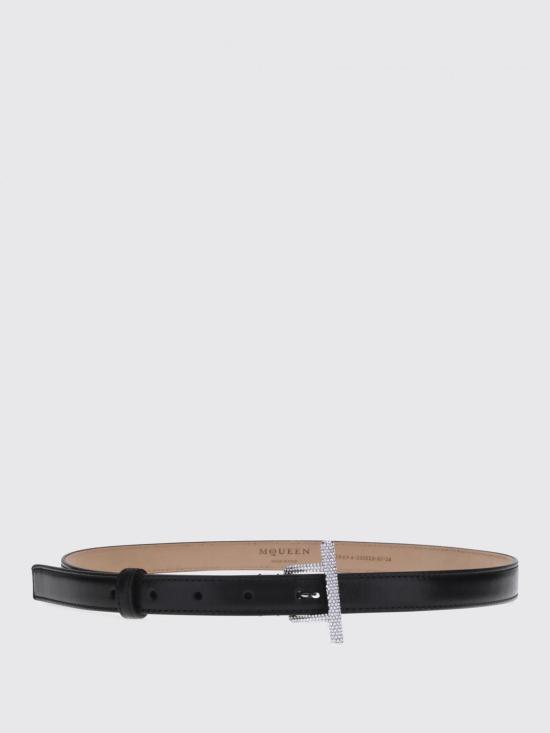 25FW 알렉산더 맥퀸 레귤러 벨트 8396941HBES 1000 Black - ALEXANDER MCQUEEN