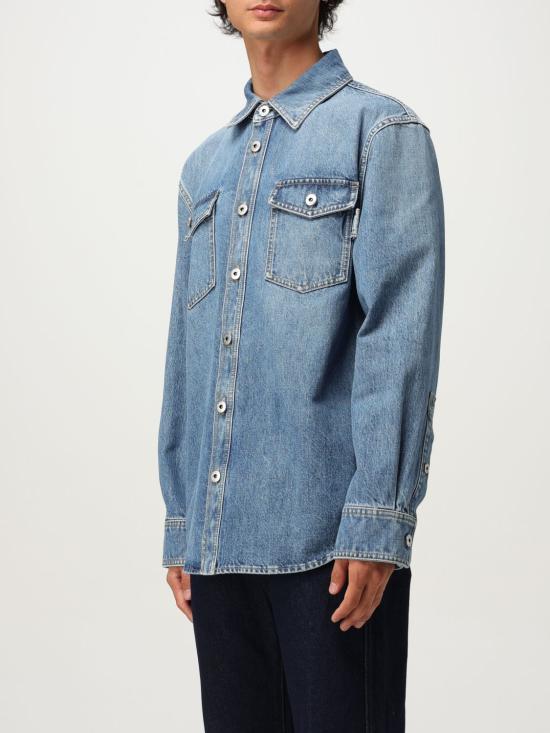 25FW 보테가베네타 긴팔 셔츠 813505V42W0 4715 Blue - BOTTEGA VENETA