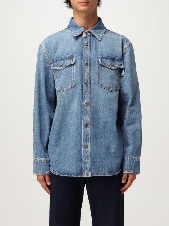 25FW 보테가베네타 긴팔 셔츠 813505V42W0 4715 Blue