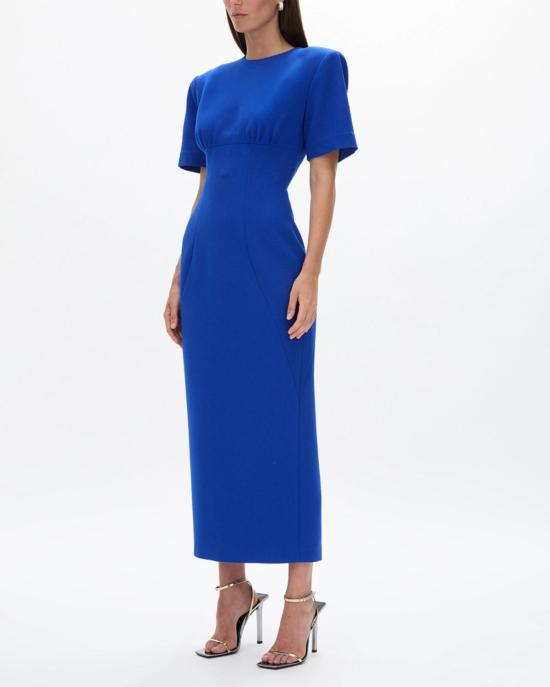  레이첼 길버트 롱 원피스 도버 반팔 드레스 코발트 - RACHEL GILBERT