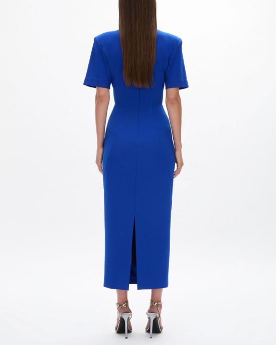  레이첼 길버트 롱 원피스 도버 반팔 드레스 코발트 - RACHEL GILBERT