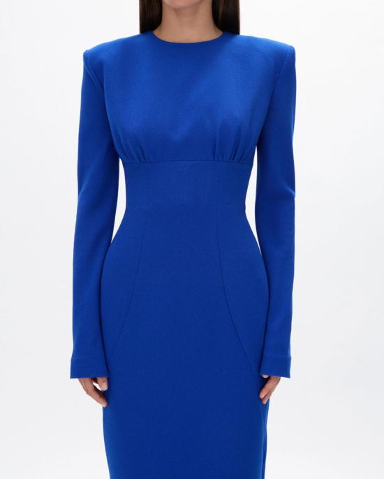  레이첼 길버트 롱 원피스 도버 슬리브 가운 코발트 - RACHEL GILBERT