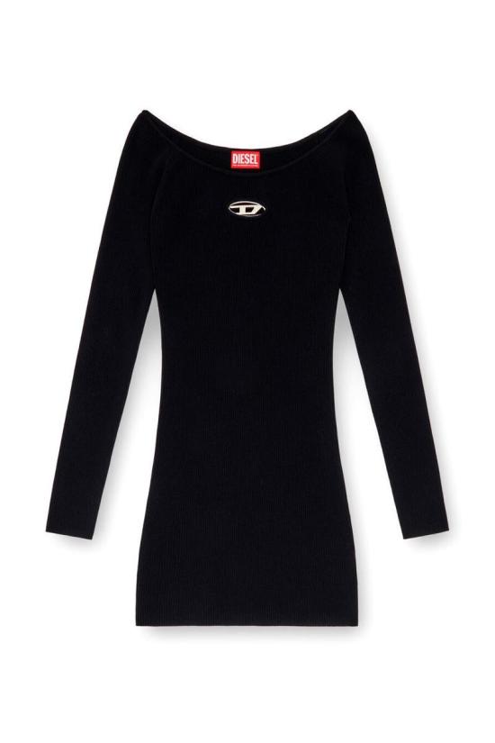 25FW 디젤 M-VERA 엠 베라 오프숄더 숏 숏 원피스 A14188 0DLAX5FP GREEN