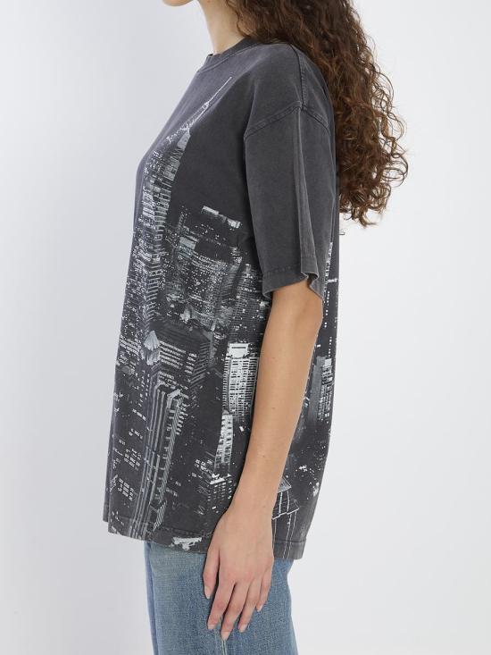 25FW 알렉산더 왕 반팔 티셔츠 3452597 UCC3251843 011 Black - ALEXANDER WANG