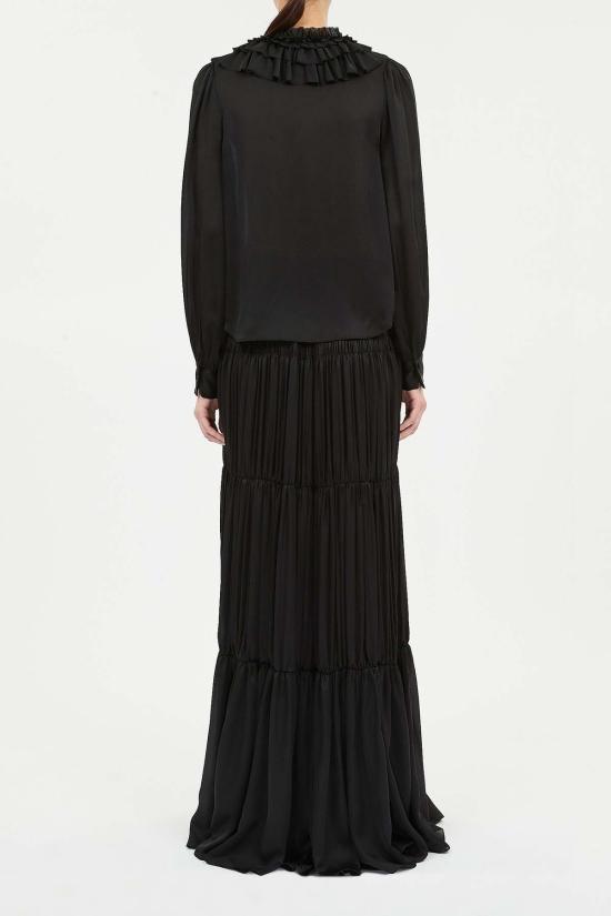  울라 존슨 블라우스 루앙 실크 러플 프런트 롱슬리브 - ULLA JOHNSON