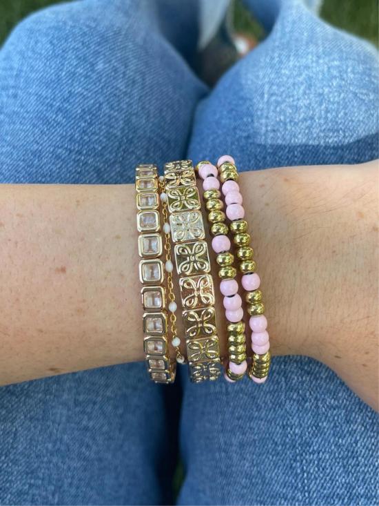  LA LUMIERE NY 팔찌 라 루미에르 Ny 미니 스퀘어 젬 브레이슬릿 - OTHER BRANDS