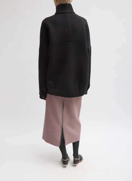  티비 미디 스커트 레온 체크 미디 팬츠 지퍼 스커트 - TIBI