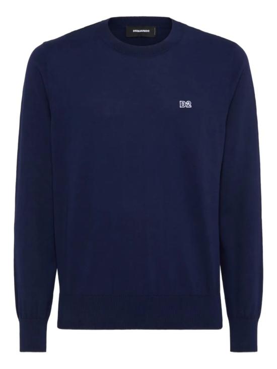25FW 디스퀘어드2 스웨터 S74HA1486D13018 477 NAVY BLUE